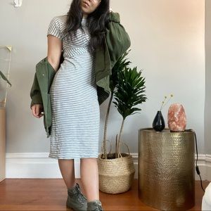 AllSaints Paloma Dress in Stripe